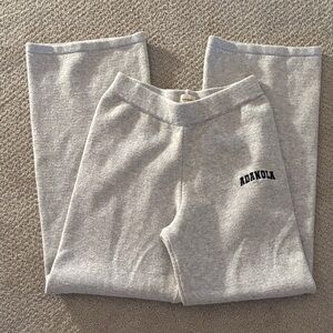 Adanola Gray Women's varsity knit straight